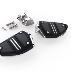 TWIN RAIL FOOTRESTS WITH '18-UP SOFTAIL ADAPTERS